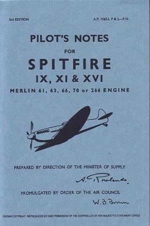 Bild des Verkufers fr Spitfire IX, XI & XVI Pilot Notes (Paperback) zum Verkauf von AussieBookSeller