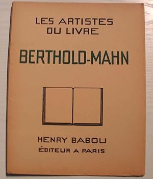 Berthold MAHN (Artistes du livre 16)