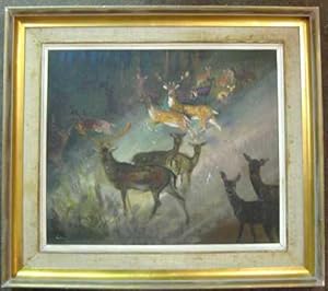 Untitled [Deer - Original Oil Painting]