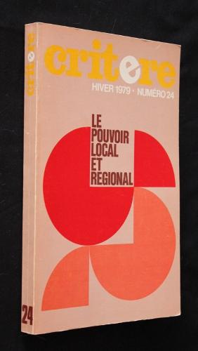 Image du vendeur pour Critre (hiver 1979, n24) : Le pouvoir local et rgional mis en vente par Abraxas-libris