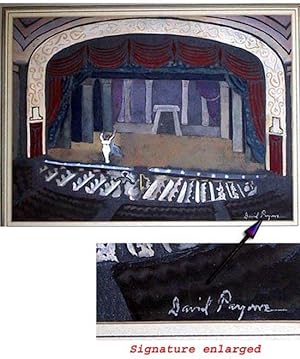 Opera Singer on Stage (SIGNED by David Mode Payne: an orginal drawing)