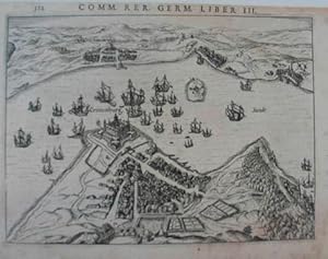 Cronenburg. Kupferstich aus Bertius "Commentariorum Rerum Germanicarum" Amsterdam 1616, 14 x 19 cm