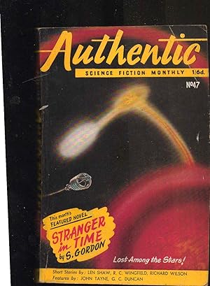 Image du vendeur pour Authentic Science Fiction Monthly. July 15th 1954. Volume 1. Number 47. BRITISH EDITION. Includes: "Stranger in Time" by S. Gordon mis en vente par SAVERY BOOKS