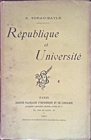 République et Université,