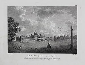 Original Antique Engraving Illustrating Castle Howard in Yorkshire. By W. Angus Published in Abou...