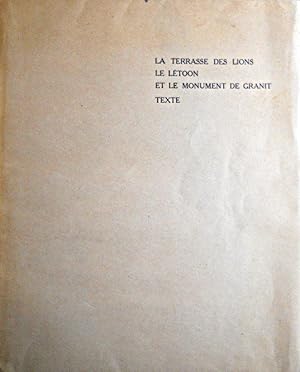 Image du vendeur pour Exploration Archeologique de Delos: La Terrasse Des Lions Le Letoon et Le Monument de Granit a Delos, Texte mis en vente par Berry Hill Book Shop