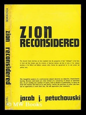 Seller image for Zion Reconsidered for sale by MW Books Ltd.