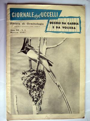 GIORNALE DEGLI UCCELLI. Rivista di Ornitologia. Anno XII, N.3 - Marzo 1961