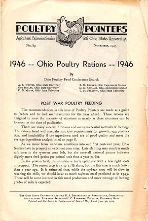 Seller image for Ohio Poultry Rations 1946 for sale by Book Booth