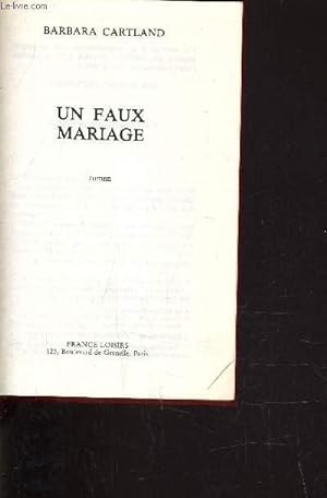 Seller image for UN FAUX MARIAGE. for sale by Le-Livre