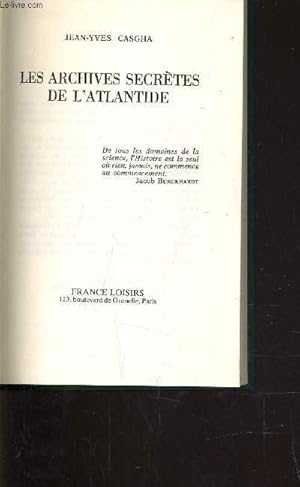 Seller image for LES ARCHIVES SECRETES DE L'ATLENTIDE. for sale by Le-Livre