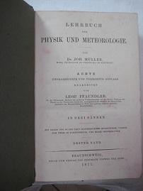 Bild des Verkufers fr Lehrbuch der Physik und Meteorologie Erster Band zum Verkauf von Alte Bcherwelt