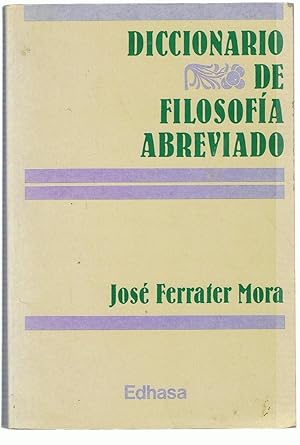 Imagen del vendedor de DICCIONARIO DE FILOSOFA ABREVIADO a la venta por Librera Torren de Rueda