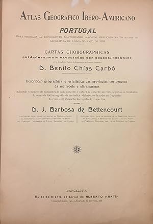 Atlas Geográfico Ibero-Americano. Portugal. Cartas Chorographicas