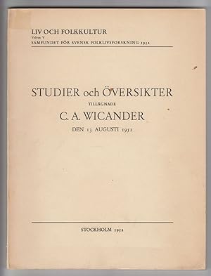 Studier Och Översikter Den 13 Augusti 1952