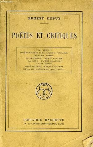 Image du vendeur pour POETES ET CRITIQUES mis en vente par Le-Livre