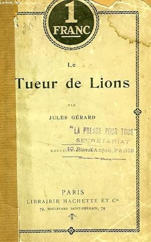 Seller image for LE TUEUR DE LIONS for sale by Le-Livre