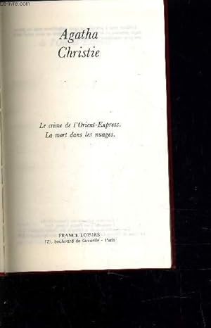 Bild des Verkufers fr LE CRIME DE L'ORIENT-EXPRESSE - LA MORT DANS LES NUAGES. zum Verkauf von Le-Livre