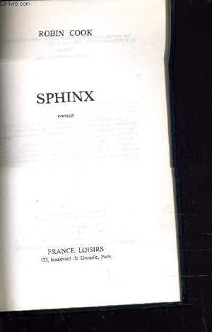 Image du vendeur pour SPHINX. mis en vente par Le-Livre