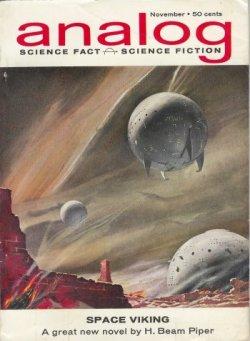 Bild des Verkufers fr ANALOG Science Fact & Science Fiction: November, Nov. 1962 ("Space Viking") zum Verkauf von Books from the Crypt