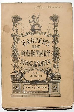 Bild des Verkufers fr Harper's New Monthly Magazine - April 1883 #395 zum Verkauf von SF & F Books