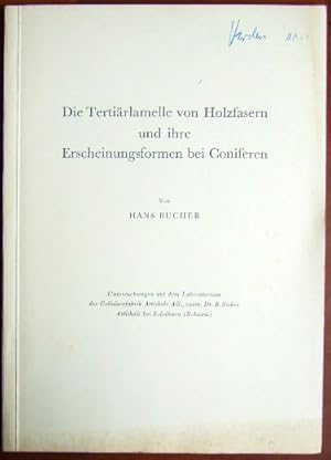 Die Tertiärlamelle von Holzfasern und ihre Erscheinungsformen bei Coniferen. Untersuchungen a. d....