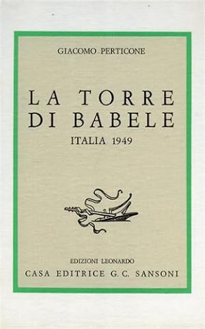 Seller image for La torre di Babele. Italia 1949. for sale by FIRENZELIBRI SRL