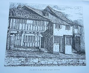 OLD HOUSE, ALL SAINTS STREET, HASTINGS - Original Drawing, Printed and published in 1877