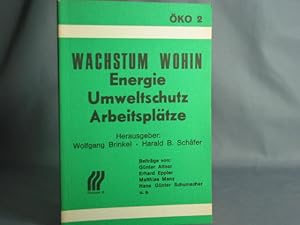 Bild des Verkufers fr Wachstum wohin : Energie, Umweltschutz, Arbeitspltze. Hrsg.: Wolfgang Brinkel ; Harald B. Schfer. [Mit Beitr. von: Gnter Altner .], ko ; 2 zum Verkauf von Antiquariat-Fischer - Preise inkl. MWST