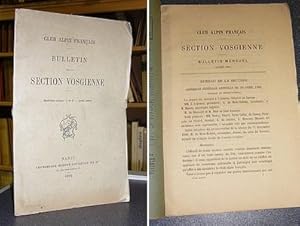Club Alpin Français. Bulletin de la Section Vosgienne, huitième année, n° 3, avril 1889