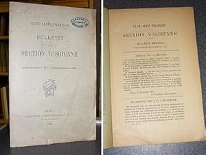 Club Alpin Français. Bulletin de la Section Vosgienne, quatorzième année, n° 7, novembre 1895