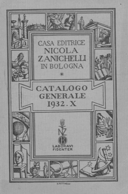Catalogo generale della casa editrice Nicola Zanichelli.