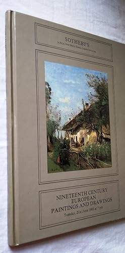 Nineteenth Century European Paintings and Drawings Sotheby's Auction Catalogue 21 June 1983
