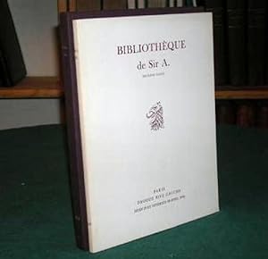 Bibliothèque de Sir A. 2 volumes.