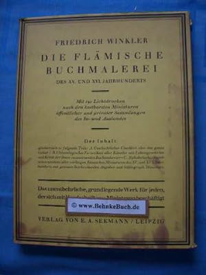 Die flämische Buchmalerei des XV. und XVI. Jahrhunderts : Künstler und Werke von den Brüdern van ...