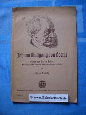 Bild des Verkufers fr Johann Wolfgang von Goethe : Bilder aus seinem Leben fr die Jugend aus den Quellen zusammengestellt. zum Verkauf von Antiquariat BehnkeBuch
