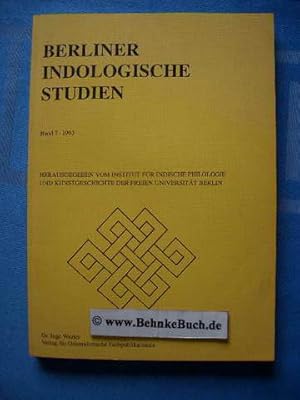 Seller image for Berliner indologische Studien - Band 7. for sale by Antiquariat BehnkeBuch