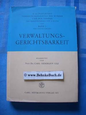 Seller image for Verwaltungsgerichtsbarkeit. (Verwaltungsgesetze des Bundes und der Lnder; Band I, 2. Halbband). for sale by Antiquariat BehnkeBuch