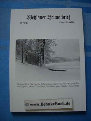 Bild des Verkufers fr Wehlauer Heimatbrief Folge 54. Sommer 1995 / 1996. zum Verkauf von Antiquariat BehnkeBuch