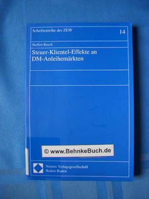 Seller image for Steuer-Klientel-Effekte an DM-Anleihemrkten. Schriftenreihe des ZEW Band 14. for sale by Antiquariat BehnkeBuch