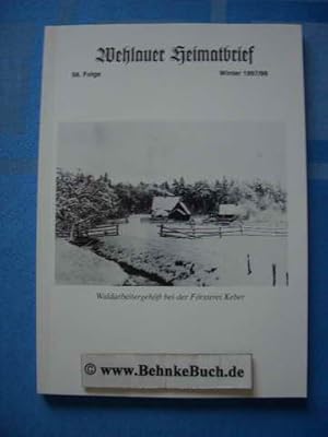 Bild des Verkufers fr Wehlauer Heimatbrief Folge 58. Winter 1997 / 1998. zum Verkauf von Antiquariat BehnkeBuch