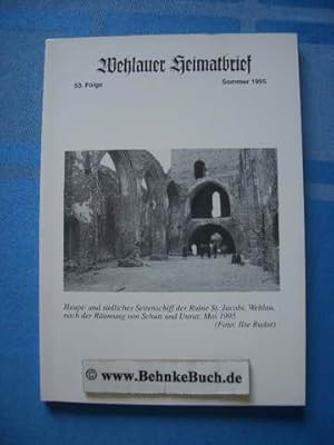 Bild des Verkufers fr Wehlauer Heimatbrief Folge 53. Sommer 1995. zum Verkauf von Antiquariat BehnkeBuch