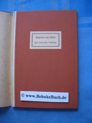 Imagen del vendedor de Charlotte von Stein : Ein Gedenkblatt zu ihrem hundertsten Todestage, 6. Jan. 1927. a la venta por Antiquariat BehnkeBuch