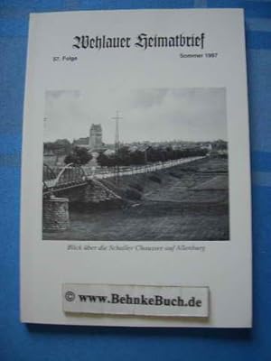 Bild des Verkufers fr Wehlauer Heimatbrief Folge 57. Sommer 1997. zum Verkauf von Antiquariat BehnkeBuch