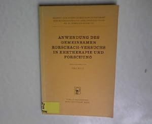 Bild des Verkufers fr Anwendung des gemeinsamen Rorschach-Versuchs in Ehetherapie und Forschung. hrsg. von Jrg Willi, Schweizerische Zeitschrift fr Psychologie und ihre Anwendungen ; Nr. 56 Rorschachiana ; 11 zum Verkauf von Antiquariat Bookfarm