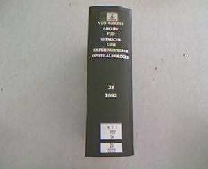 Imagen del vendedor de Klinische und experimentelle Studie ber die ENtstehung der streifenfrmigen Hornhauttrbung nach Staarextraction, In: Archiv fr Ophthalmologie. Achtnunddreissigster Band. Abtheilung I - IV. a la venta por Antiquariat Bookfarm