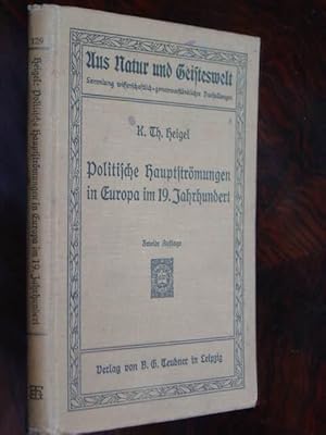 Bild des Verkufers fr Politische Hauptstrmungen in Europa im 19. Jahrhundert. zum Verkauf von Antiquariat Tarter, Einzelunternehmen,