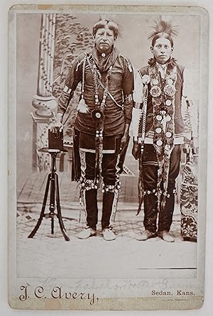 Humlakahgral & Geo. Summuy Kansas First Nations Man and Woman in Traditional Dress.