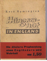 Seller image for Hungersnot in England. Auszge aus "Famine in England". for sale by Allguer Online Antiquariat