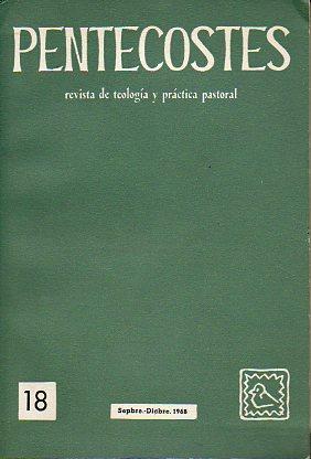 Imagen del vendedor de PENTECOSTS. Revista de Teologa y prctica pastoral. Vol. VI. N 18. a la venta por angeles sancha libros